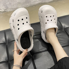 Sandália Feminina Estilo Crocs Plataforma Confortável - Viva Gata