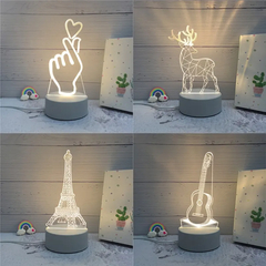 Lâmpada 3D LED Para Mesas E Escrivaninhas, luz decorativa noite - comprar online