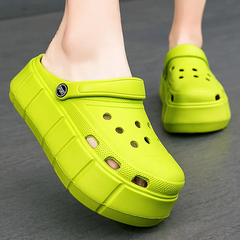 Sandália Feminina Estilo Crocs Plataforma Confortável - Viva Gata