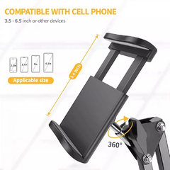 Suporte Celular Com Braço Articulado E Ajustado Para Mesa - comprar online