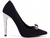 Scarpin Nobuck com Strass e Salto fino de 12cm - loja online