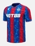 Camisa Crystal Palace Home I 24/25 Torcedor Masculina - Vermelho e Azul