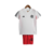 Kit Infantil Flamengo Treino 23/24 Adidas - Branco e Vermelho