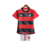 Kit Infatil Flamengo I 23/24 Adidas - Vermelho e Preto