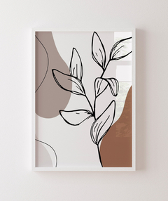 Quadro Decorativo Orgânico Bege Flor 02 na internet