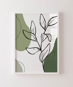 Quadro Decorativo Trio Orgânico Verde Flor 02 na internet