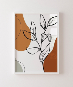 Quadro Decorativo Trio Orgânico Laranja Flor 02 na internet