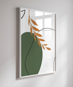 Quadro Decorativo Trio Orgânico Verde Flor 03 - loja online