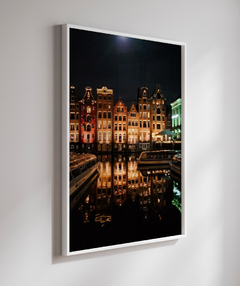 Quadro Decorativo Foto Noite Amsterdam - comprar online