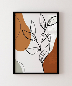 Quadro Decorativo Trio Orgânico Laranja Flor 02 - Be decorart | Quadros Online