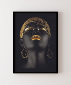 Quadro Decorativo Foto Mulher Dourado.05 - Be decorart | Quadros Online