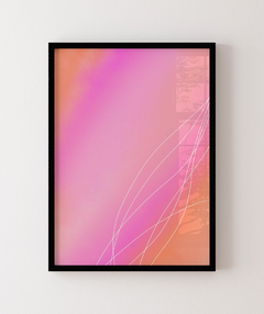 Quadro rosa laranja celestial - Be decorart | Quadros Online