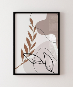 Quadro Decorativo Orgânico Bege Flor 01 - loja online