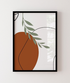 Quadro Decorativo Trio Orgânico Laranja Flor 03 - loja online