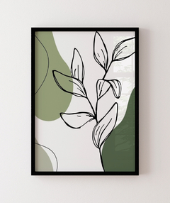 Quadro Decorativo Trio Orgânico Verde Flor 02 - loja online