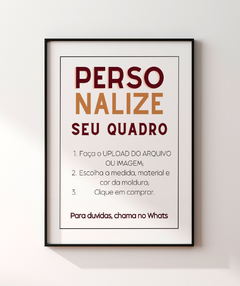 Quadro Personalizado Paspatur Retangular - Be decorart | Quadros Online