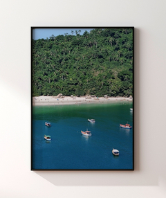 Quadro Barcos e Praia Vista Aérea 02 - Be decorart | Quadros Online