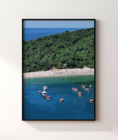 Quadro Barcos e Praia Vista Aérea 01 - Be decorart | Quadros Online