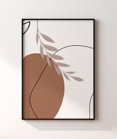 Quadro Decorativo Orgânico Bege Flor 03 - loja online