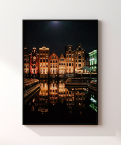 Quadro Decorativo Foto Noite Amsterdam - Be decorart | Quadros Online