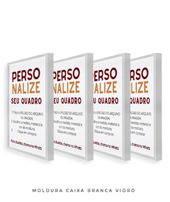 Imagem do Conjuto de 4 Quadros Personalizados Retangular