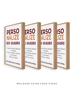 Conjuto de 4 Quadros Personalizados Retangular - comprar online