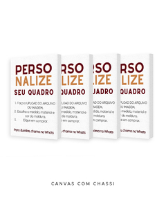 Conjuto de 4 Quadros Personalizados Retangular