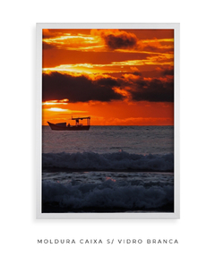 Dupla Quadro Barco Amanhecer Santinho 2 - Be decorart | Quadros Online