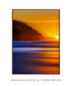 Dupla Quadro Nascer do Sol Praia do Santinho 1 - Be decorart | Quadros Online