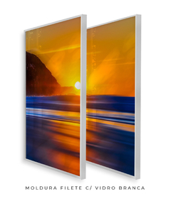 Dupla Quadro Nascer do Sol Praia do Santinho - comprar online