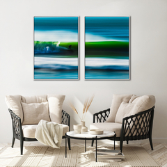 Dupla Quadro Surf Praia do Santinho - Be decorart | Quadros Online