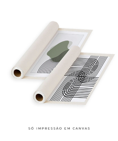 Dupla Quadros Linhas Estilo High-Contrast - comprar online