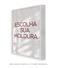 Moldura Caixa Com Vidro Sem Impressão - Be decorart | Quadros Online