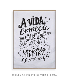 Quadro A Vida Começa - comprar online