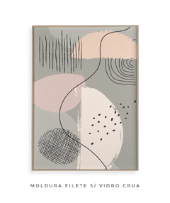 Quadro Abstract Tons Neutros 1 - comprar online