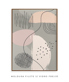 Quadro Abstract Tons Neutros 1 - Be decorart | Quadros Online