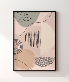 Quadro Abstract Tons Neutros 3 - Be decorart | Quadros Online