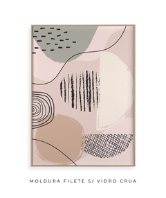 Quadro Abstract Tons Neutros 3 - comprar online