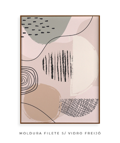 Quadro Abstract Tons Neutros 3 - Be decorart | Quadros Online