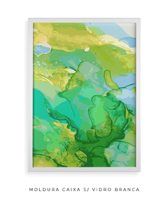 Quadro Abstrato Alchool Verde 1 - Be decorart | Quadros Online