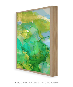 Quadro Abstrato Alchool Verde 1