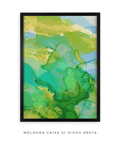 Quadro Abstrato Alchool Verde 1 - Be decorart | Quadros Online