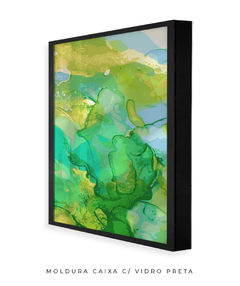 Quadro Abstrato Alchool Verde 1 - loja online