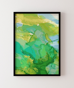 Quadro Abstrato Alchool Verde 1