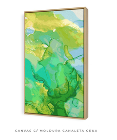 Quadro Abstrato Alchool Verde 1 - loja online