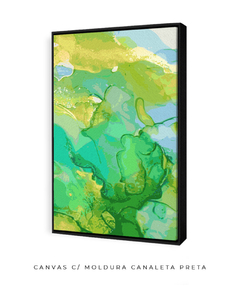 Quadro Abstrato Alchool Verde 1