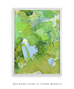 Quadro Abstrato Alchool Verde 2 - Be decorart | Quadros Online