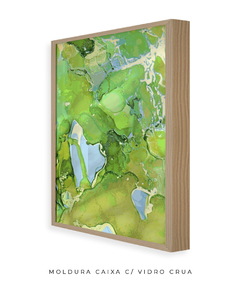 Quadro Abstrato Alchool Verde 2