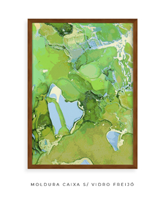 Quadro Abstrato Alchool Verde 2 - comprar online