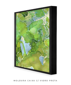 Quadro Abstrato Alchool Verde 2 - loja online